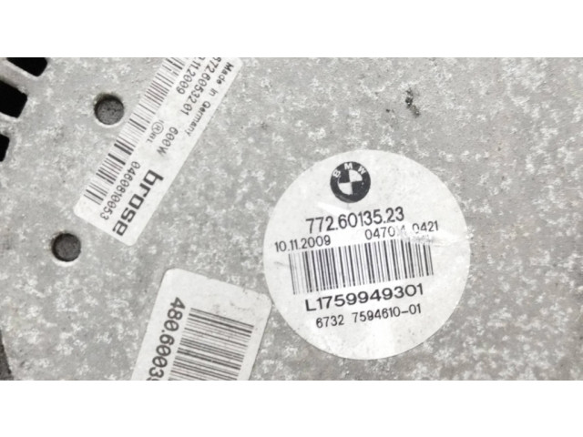 Вентилятор радиатора 7594610, 7726013523 BMW 5 GT F07 3.0