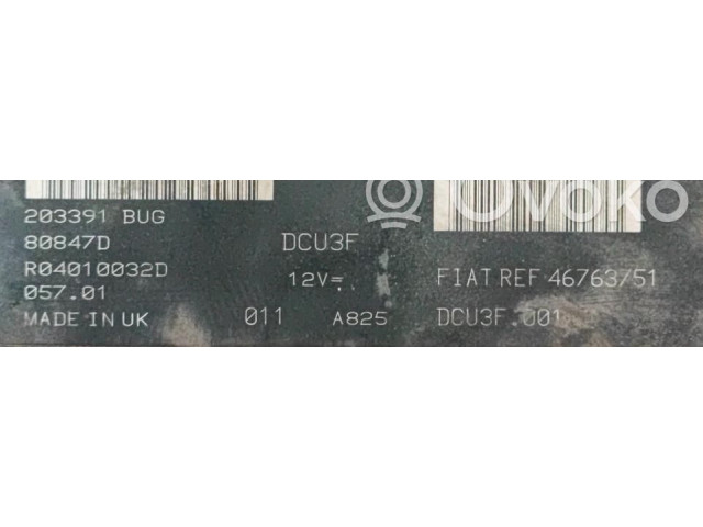 Řídící jednotka 188A3000 Fiat Punto (188) 2001