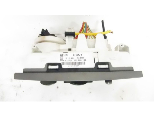 Блок управления климат-контролем 13215936, 13215936 Opel Meriva A