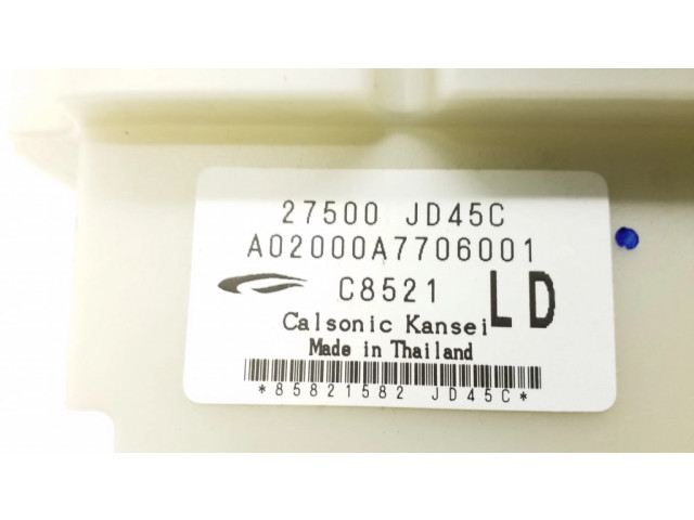 Блок управления климат-контролем 27500JD45C   Nissan Qashqai