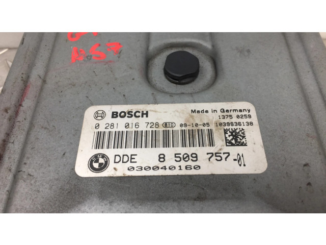 Řídící jednotka 8509757, 0281016728 BMW 5 GT F07 2013