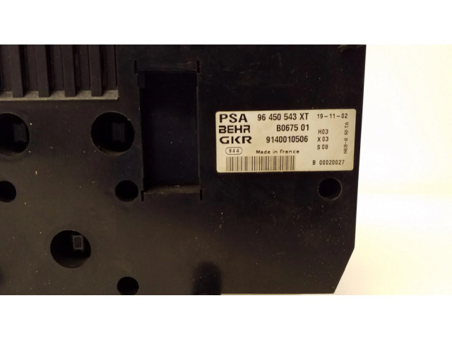 Блок управления климат-контролем 96450543XT, B067501 Citroen Xsara Picasso