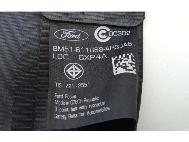 Turbodmychadlo Третий рядный ремень безопасности BM51611B68AH3JA6, 34074772D Ford Focus