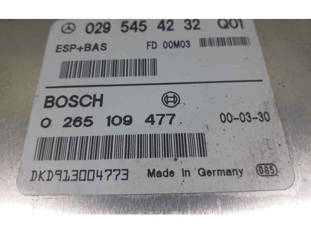 Блок управления АБС 0265109477   Mercedes-Benz A W168