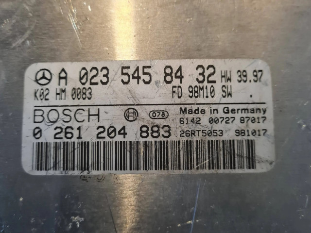 Řídící jednotka A0235458432, 0261204883   Mercedes-Benz CLK A208 C208 1998