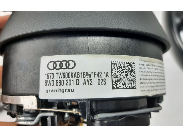 Volant Audi A4 S4 B9 8W 2016 8W0419091F, 8W0880201D