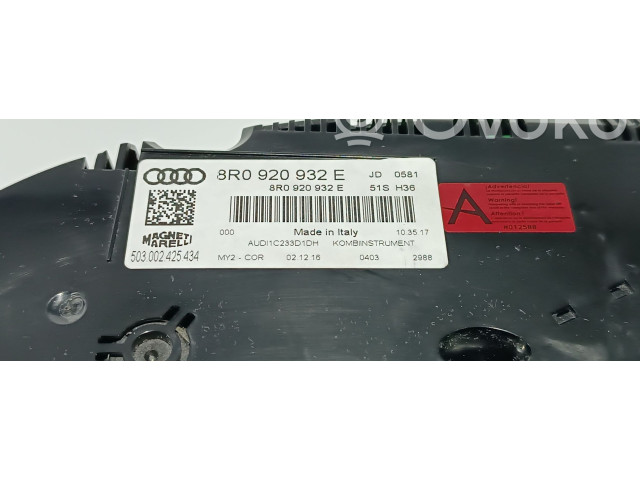 Панель приборов 8R0920932E, 503002425434   Audi Q5 SQ5       