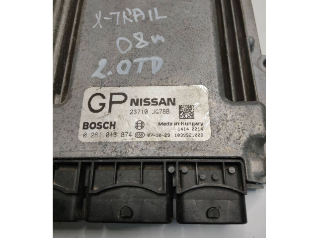 Блок управления двигателя 23710JG78B, 1039S21008 Nissan X-Trail T31