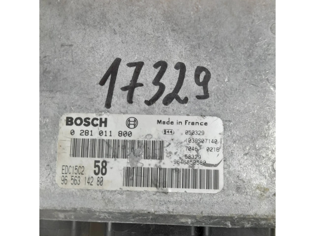 Блок управления двигателя 9656314280, 0281011800   Citroen C8