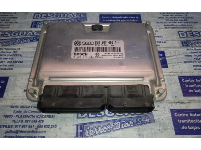 Блок управления двигателем Блок управления 0281011444 Skoda Superb B5 (3U)