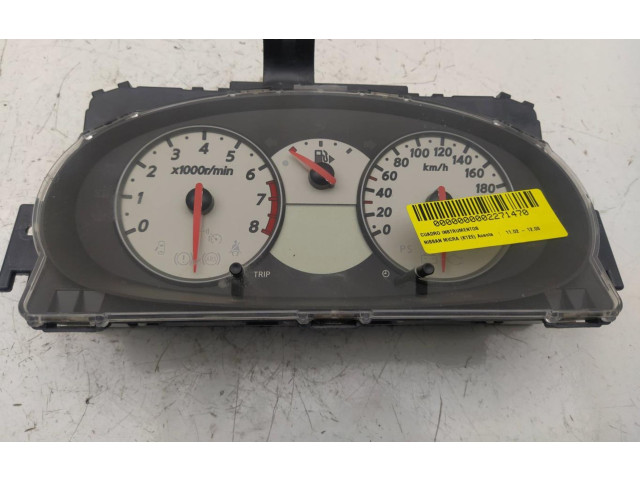 Přístrojová deska Nissan Micra 2008 K1003007122000407