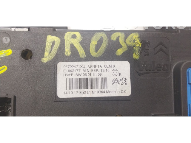 Блок управления климат-контролем 96722471XU, 96722471 Peugeot 2008 I