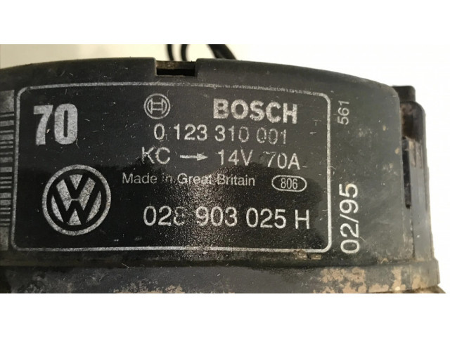 Генератор 0123310001, 028903025H Volkswagen PASSAT B4 1.9