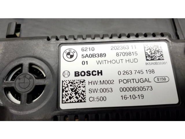 Přístrojová deska  BMW 3 G20 G21 2020 621020236311, 0263745198  