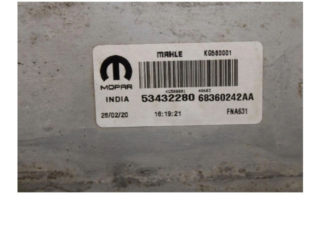 Интеркулер 53432280 Jeep Compass