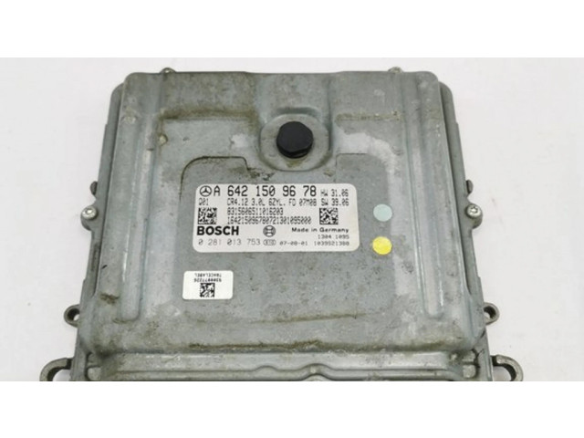 Блок управления двигателя A6421509678, 0281013753   Mercedes-Benz ML W164