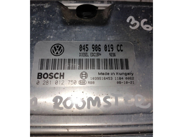 Řídící jednotka 0281012750 Skoda Roomster (5J) 2011