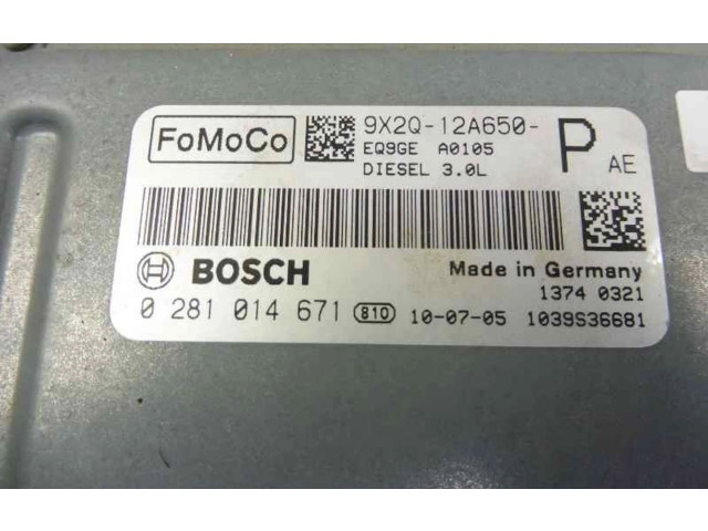 Řídící jednotka 9X2Q12A650P, 0281014671 Jaguar XF X250 2011