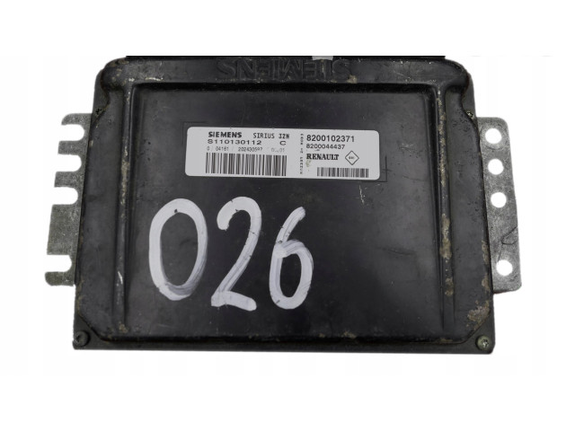Блок управления двигателя 8200102371, S110130112 Renault Twingo I