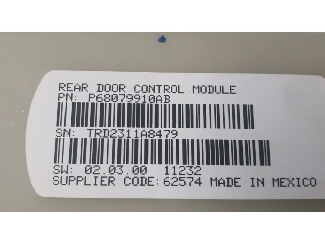 Šoninių slankiojančių durų ECU modulis