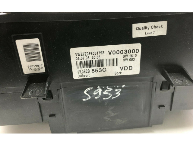 Топливная рампа 1K0920853G, S953 Volkswagen Golf Plus