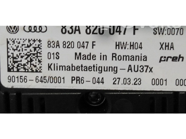 Блок управления климат-контролем 83A820047F Audi Q2