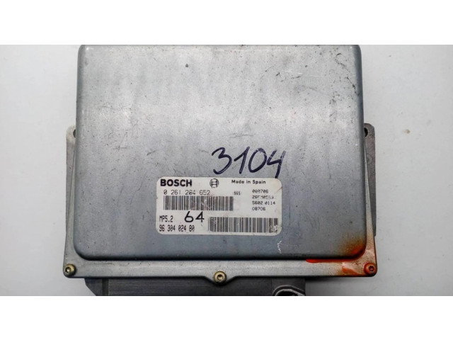 Блок управления двигателя 0261204652, 9630402480   Peugeot 306