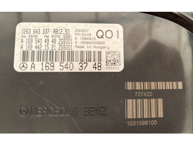 Панель приборов A1695403748, 0263643337 Mercedes-Benz A W169