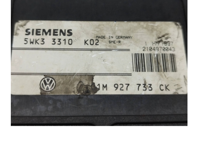 Блок управления коробкой передач 01M927733CK, 5WK33310   Audi A3 S3 8L
