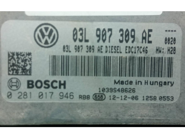 Řídící jednotka 0281017946 Volkswagen Tiguan 2013