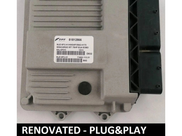 Řídící jednotka 51812866, 7160011301   Fiat Fiorino 2008