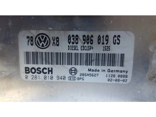 Řídící jednotka 038906019GS, 28SA5627 Volkswagen PASSAT B5.5 2002