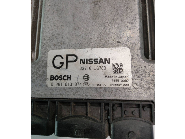 Блок управления двигателя 23710JG78B, 1039S21008    Nissan X-Trail T31