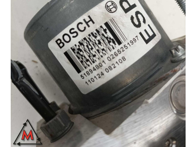 Блок управления АБС 0265251997, 51894801   Fiat Punto Evo