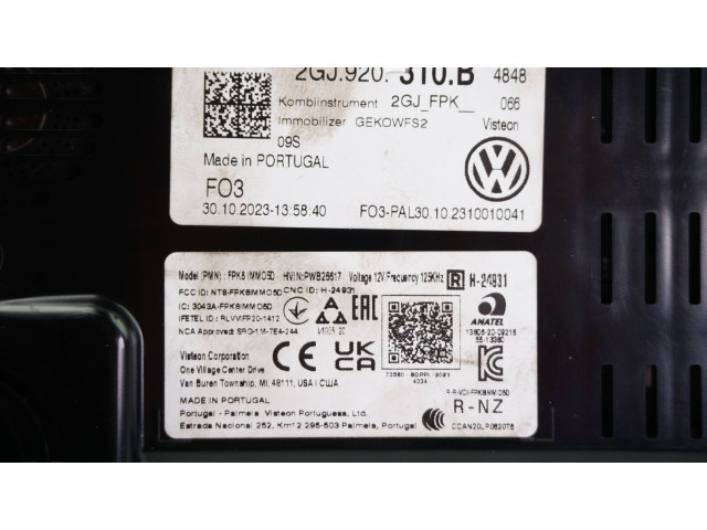 Přístrojová deska  Volkswagen T-Roc 2023 2GJ920310B, 2GA819703  