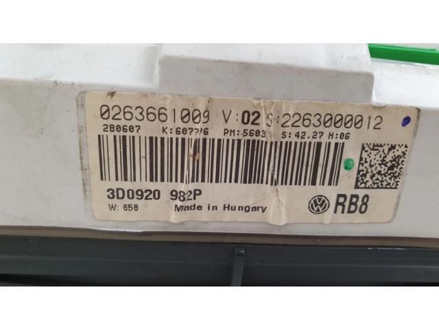 Панель приборов 3D0920982, 3D0920982P Volkswagen Phaeton
