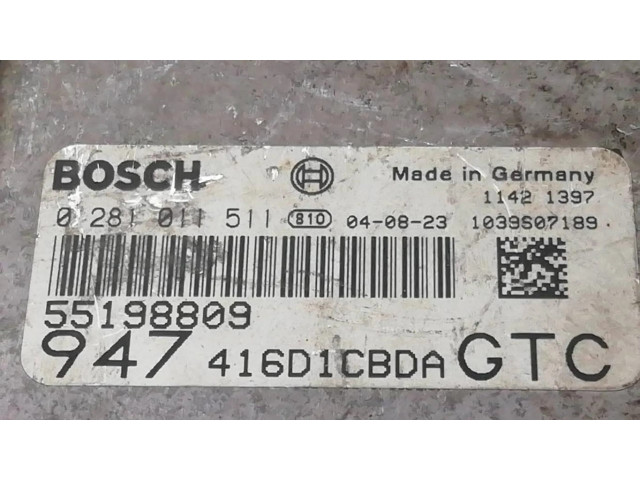 Блок управления двигателем Блок управления 0281011511 Alfa Romeo GT