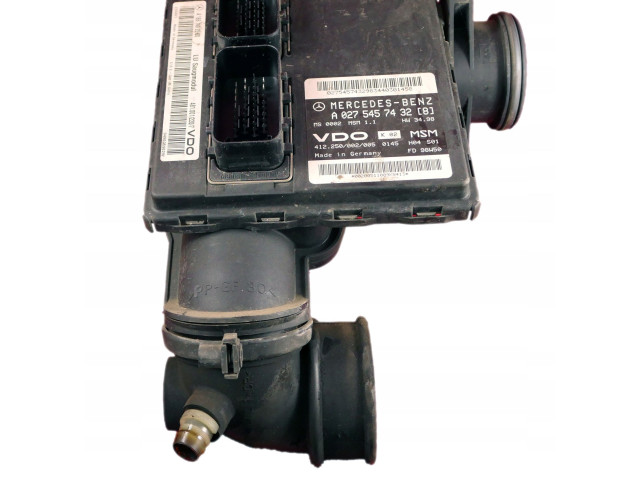 Řídící jednotka A0275457432 Mercedes-Benz A W168 1998