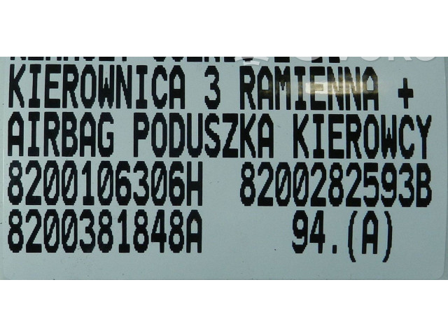 Руль Renault Scenic II -  Grand scenic II  2003 - 2006 года 8200106306H, 8200282593B      