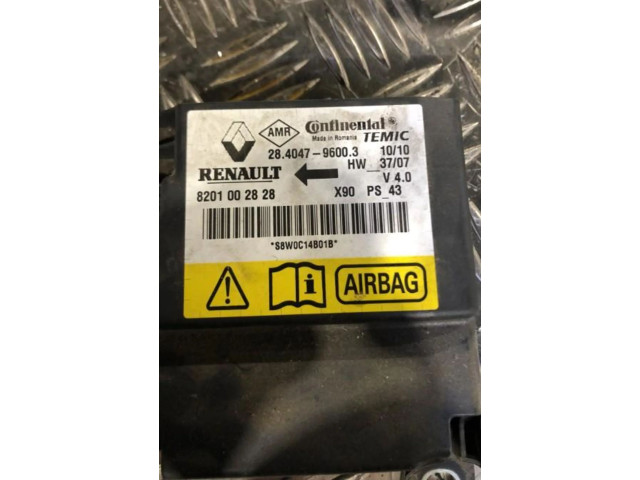 Блок подушек безопасности 8201002828 Dacia Sandero