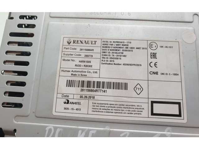 Радио/ проигрыватель CD/DVD / навигация 281156864R   Dacia Dokker