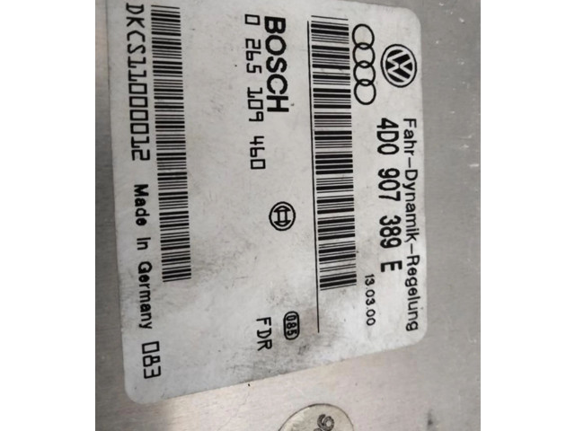 Блок управления АБС 4D0907389E Audi A8 S8 D2 4D