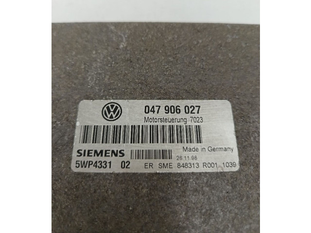 Блок управления двигателя 5WP433102, 047906027   Volkswagen Lupo