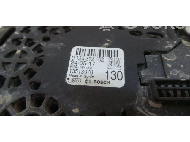 Генератор 13513070, 0126312006 Vauxhall Astra K