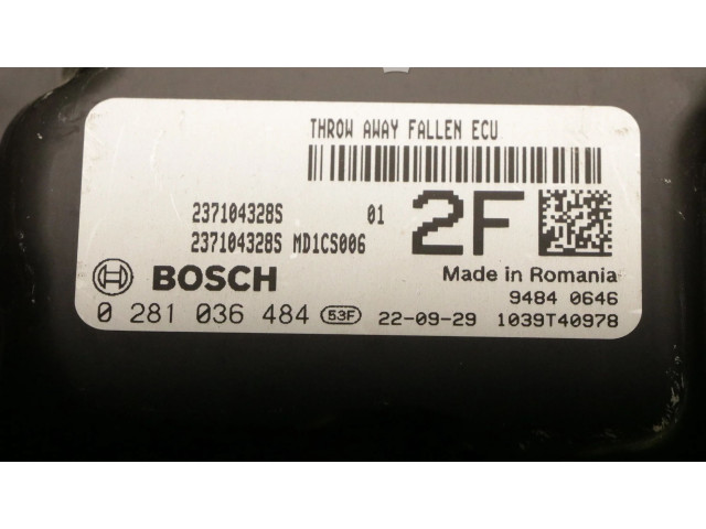 Řídící jednotka 0281036484, 0281036484 Mercedes-Benz Citan II 2022