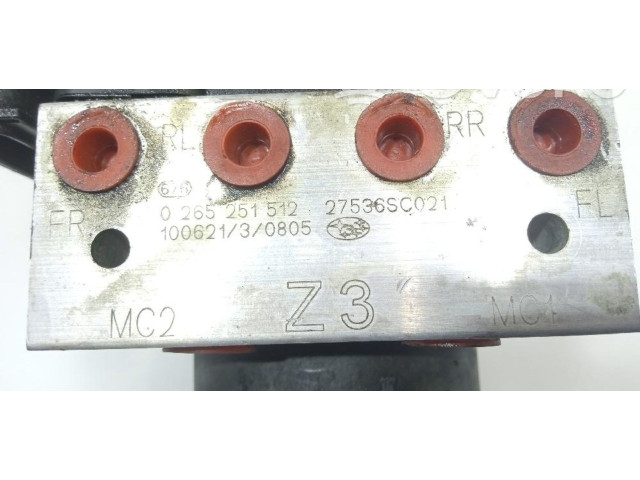Блок АБС 27536SC021, 0265951586 Subaru Forester SH 2008 - 2013 года