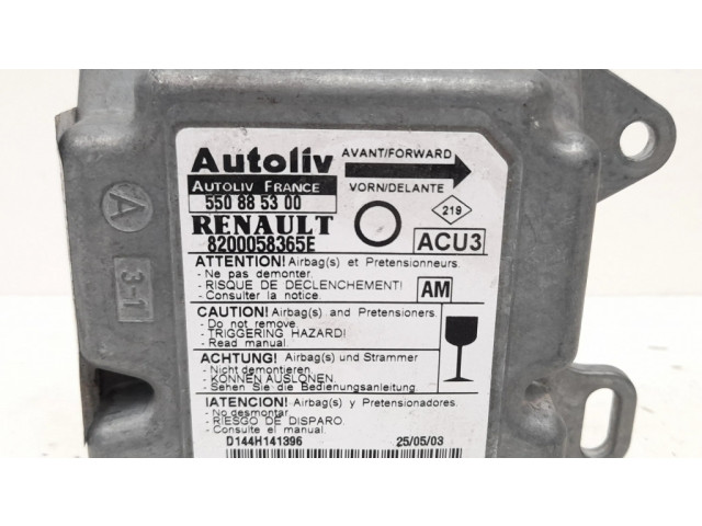 Блок подушек безопасности 8200058365E, 550885300   Renault Twingo I
