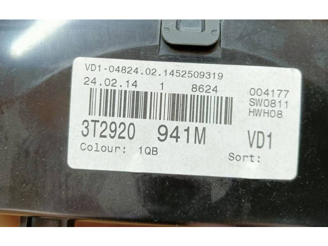 Geschwindigkeitsmesser Cockpit VD10482402, 1452509319   Skoda Superb B6 (3T)       