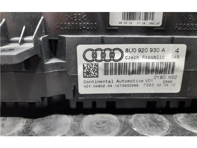 Панель приборов 8U0920930A Audi Q3 8U