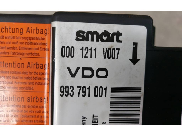Блок подушек безопасности 0001211V007   Smart ForTwo I